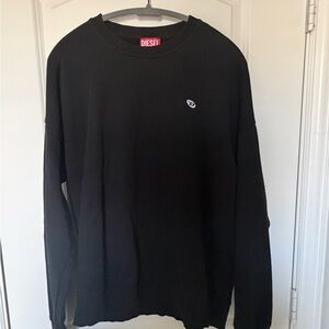 Diesel Black Crewneck Top